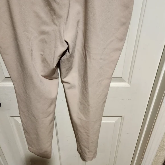 Express Editor High Rise Skinny Cream Pants Business Casual Luxury Minimalist - Picture 9 of 10